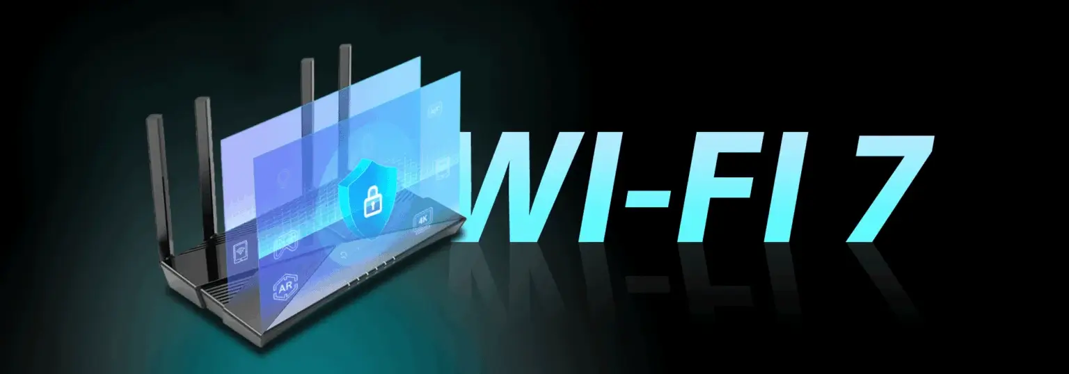 Wi-Fi 7 router with secure high-speed wireless connectivity and advanced features