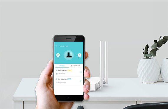Control and manage Wi-Fi router easily using smartphone app interface